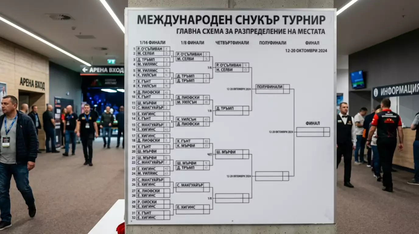 Сеене на снукър играчите и подреждане в турнирната мрежа